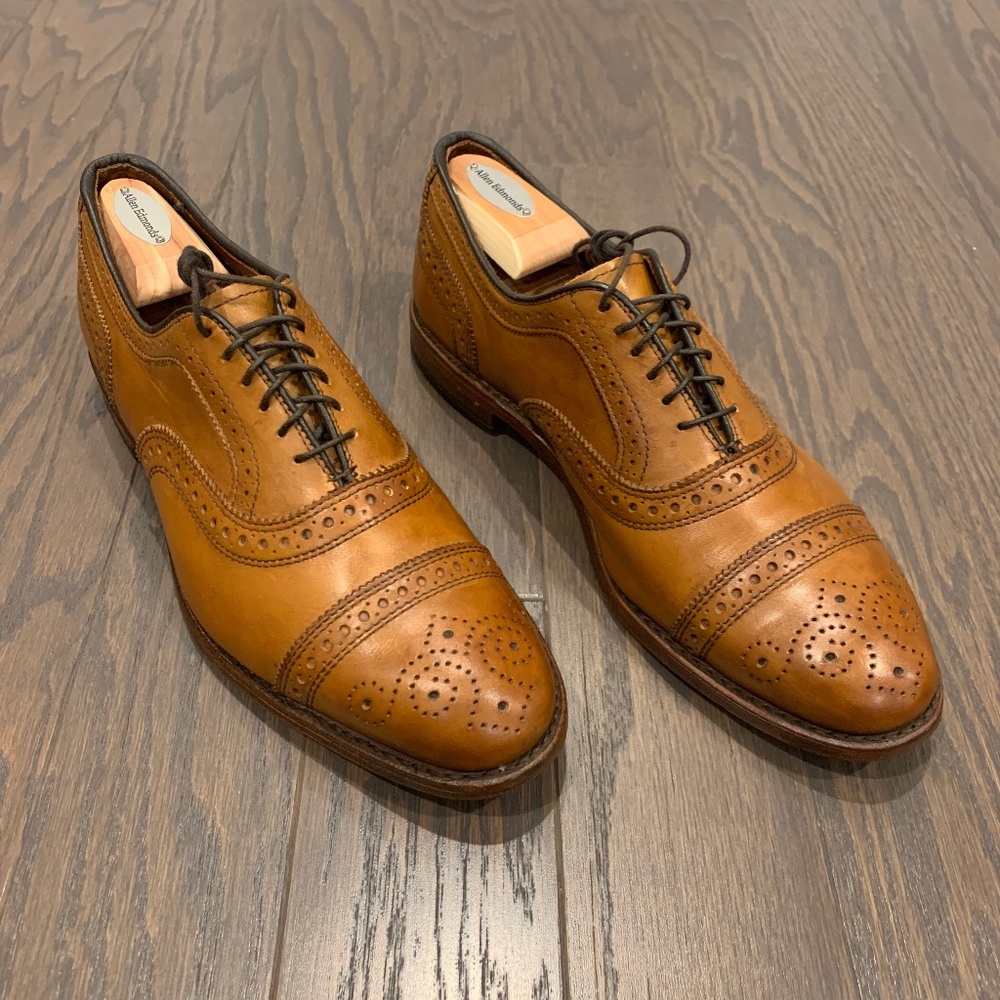Allen Edmonds Strand Cap-toe Oxford Shoe Trees Included - $200